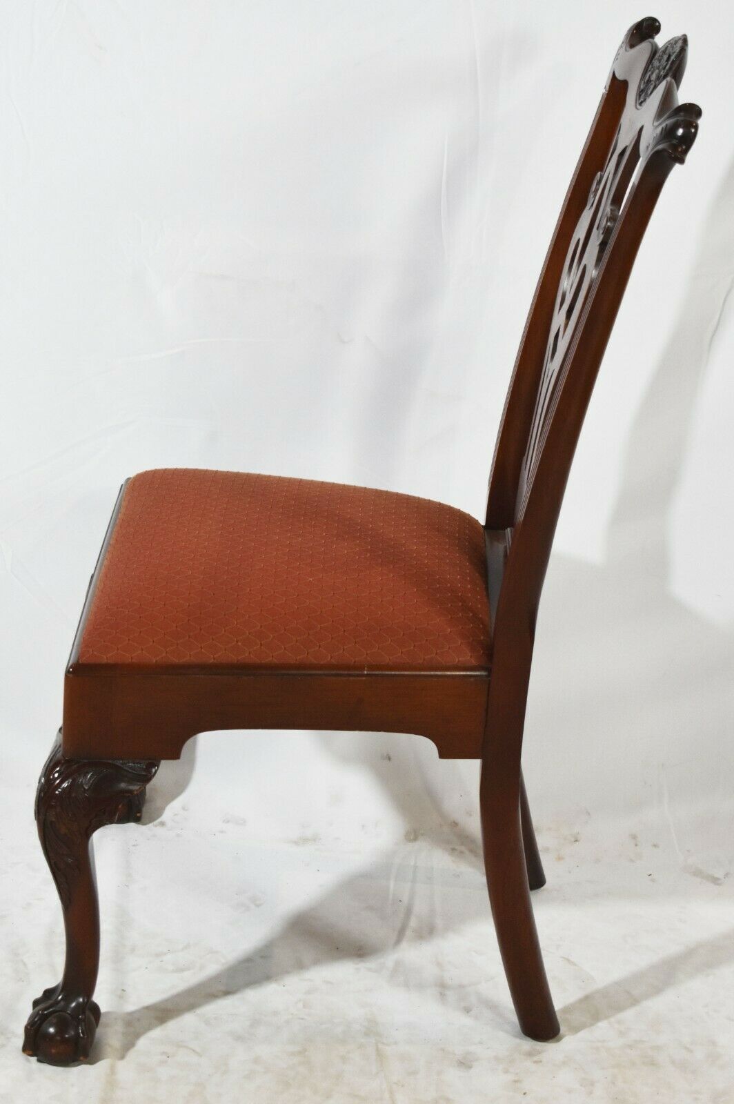 Baker Colonial Williamsburg Mahogany Dining Side Chair Ball & Claw Feet