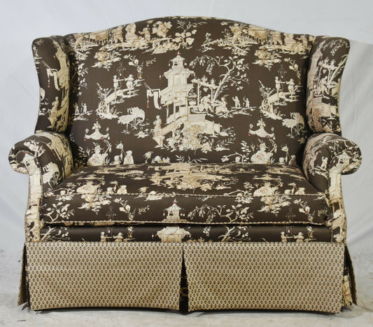 Baker Heritage Chippendale Style Sofa Settee Chinoiseries Toile Upholstery