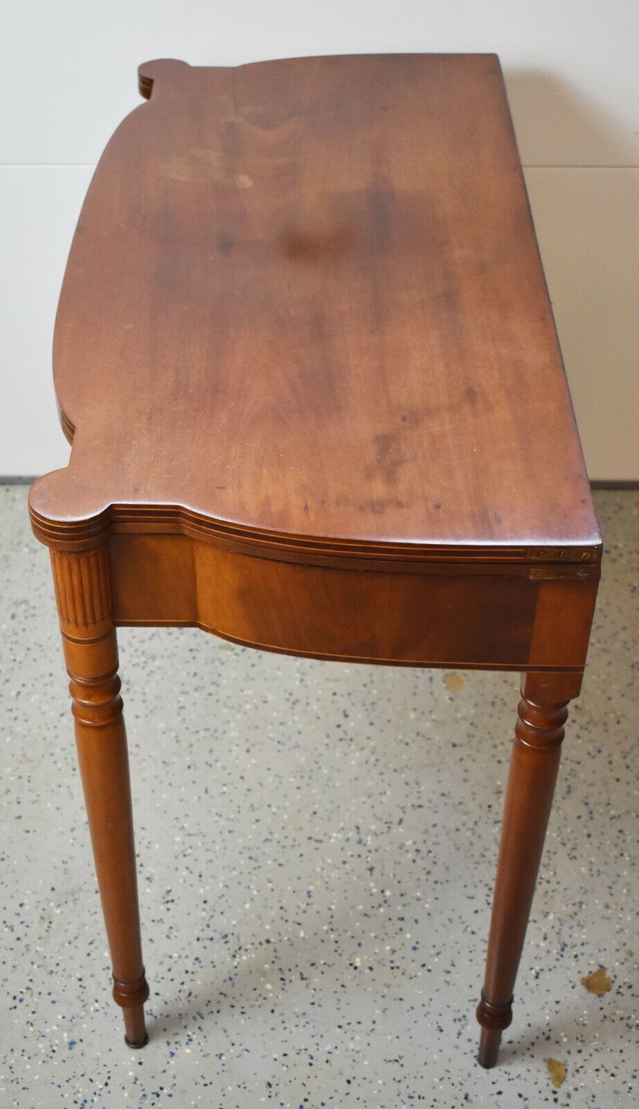 Antique American Federal Inlaid Sheraton Game Table Circa Early 1800s