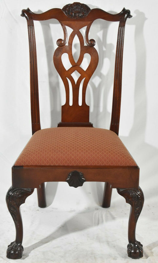 Baker Colonial Williamsburg Mahogany Dining Side Chair Ball & Claw Feet