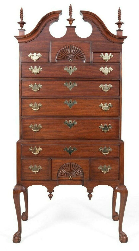 HENKEL HARRIS SPNEA Ball & Claw Mahogany Highboy