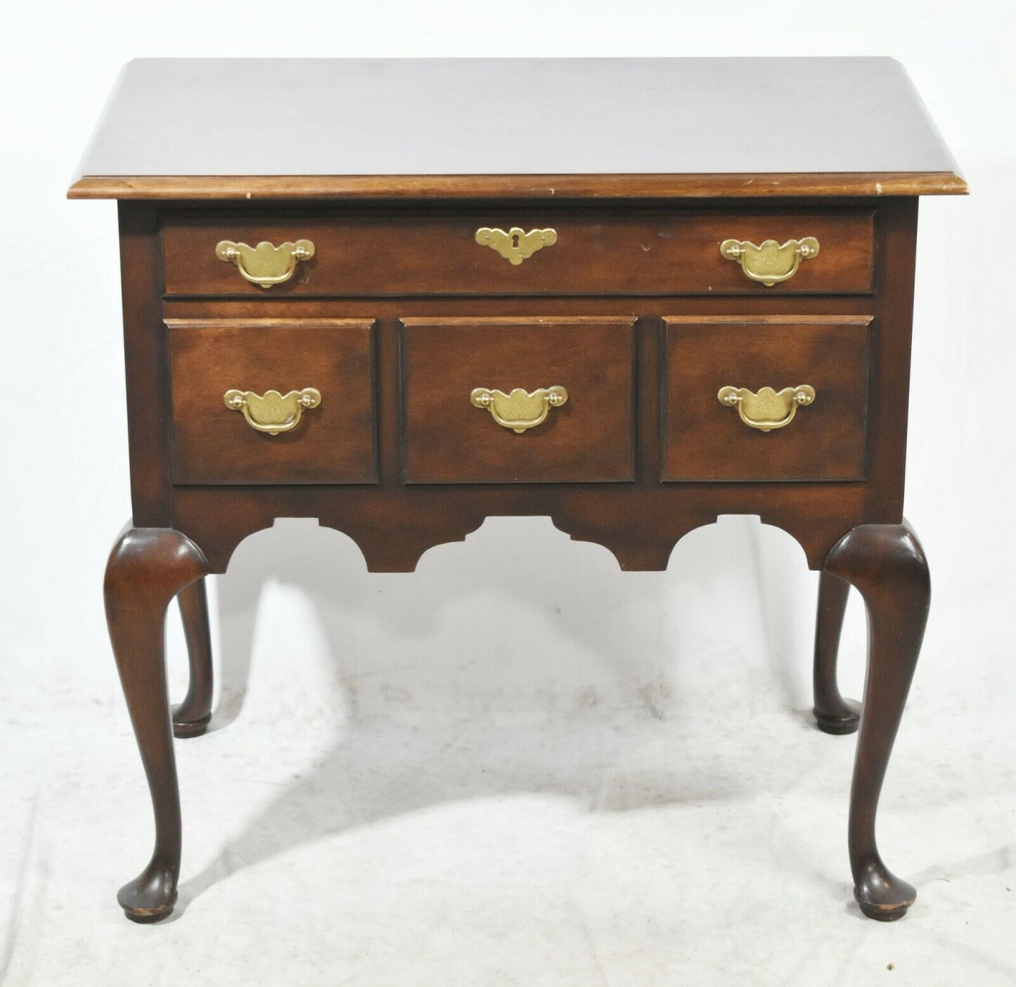 Baker Solid Mahogany Lowboy Dresser Williamsburg Style