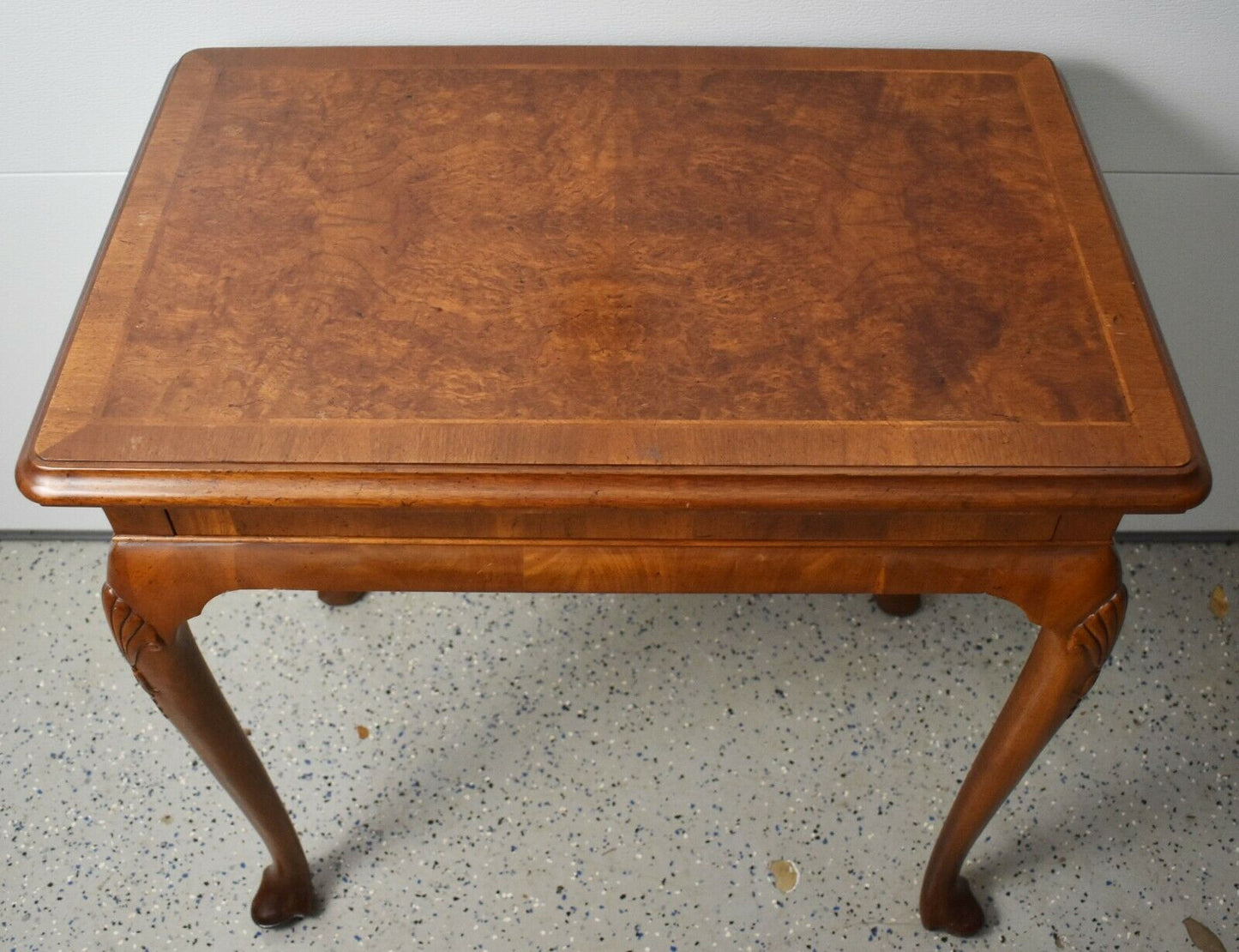 Baker Colonial Williamsburg Mahogany One Drawer Table Queen Anne Style "Rare"