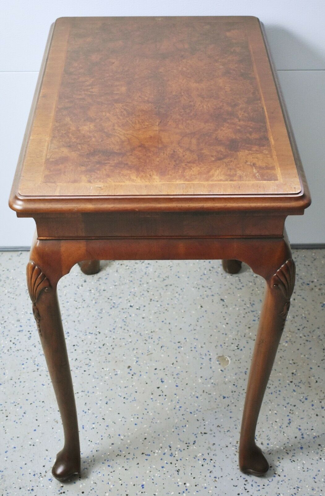 Baker Colonial Williamsburg Mahogany One Drawer Table Queen Anne Style "Rare"