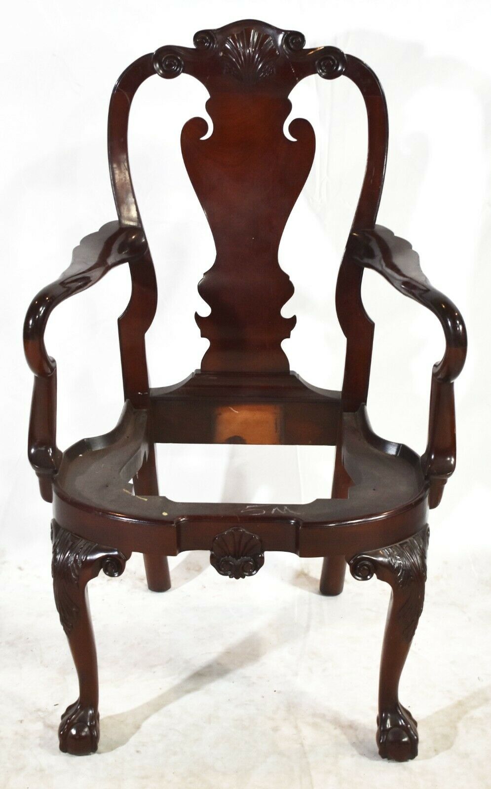 Set of 10 KINDEL Winterthur Collection Mahogany Clawfoot Dinning Chairs