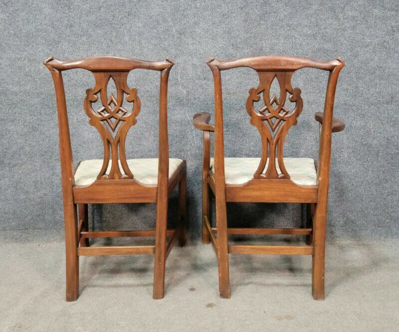 Set Of 6 HENKEL HARRIS Mahogany Dining Room Chairs Model 101