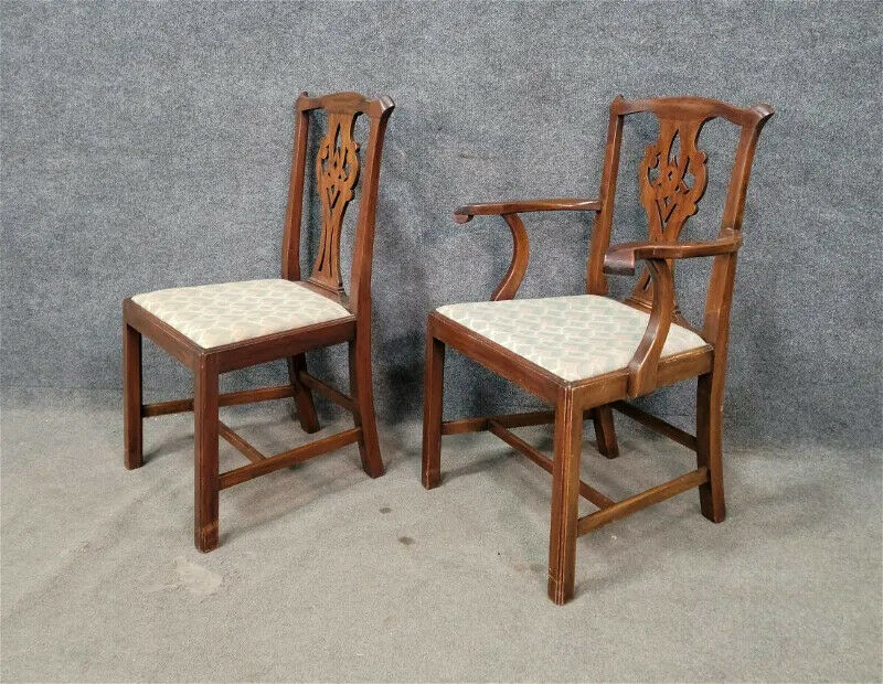 Set Of 6 HENKEL HARRIS Mahogany Dining Room Chairs Model 101