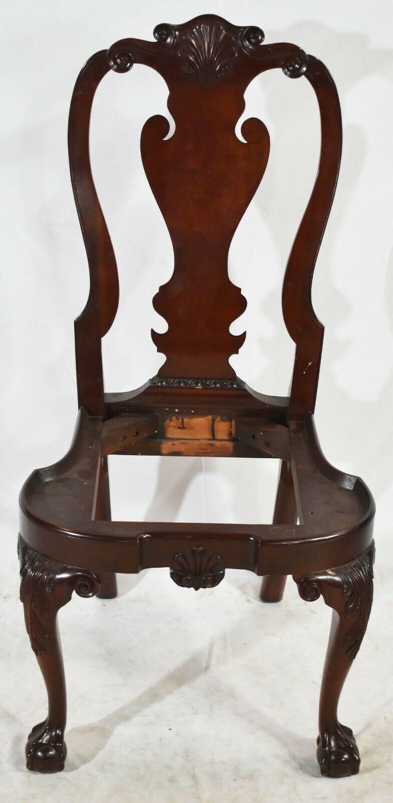 Set of 10 KINDEL Winterthur Collection Mahogany Clawfoot Dinning Chairs