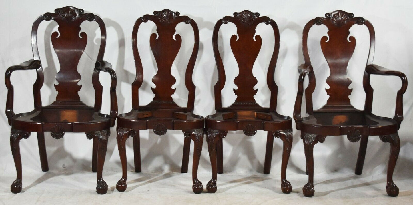 Set of 10 KINDEL Winterthur Collection Mahogany Clawfoot Dinning Chairs