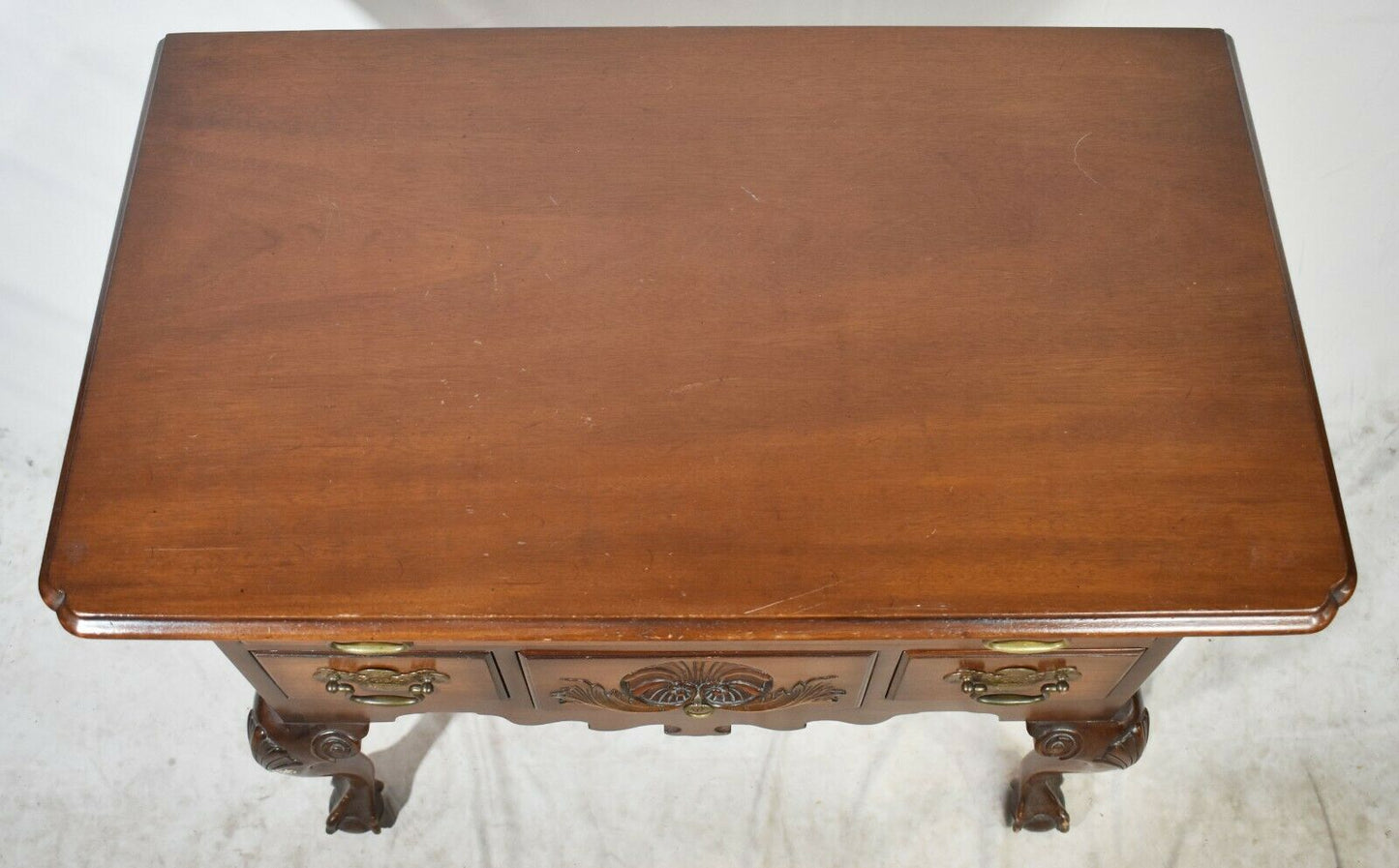 COLONIAL EDISON INSTITUTE Henry Ford Chippendale Mahogany Lowboy Claw & Ball