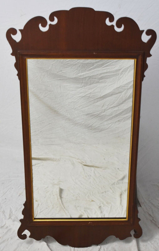 Friedman Brothers Williamsburg Mahogany Chippendale Mirror Looking Glass WA 1032