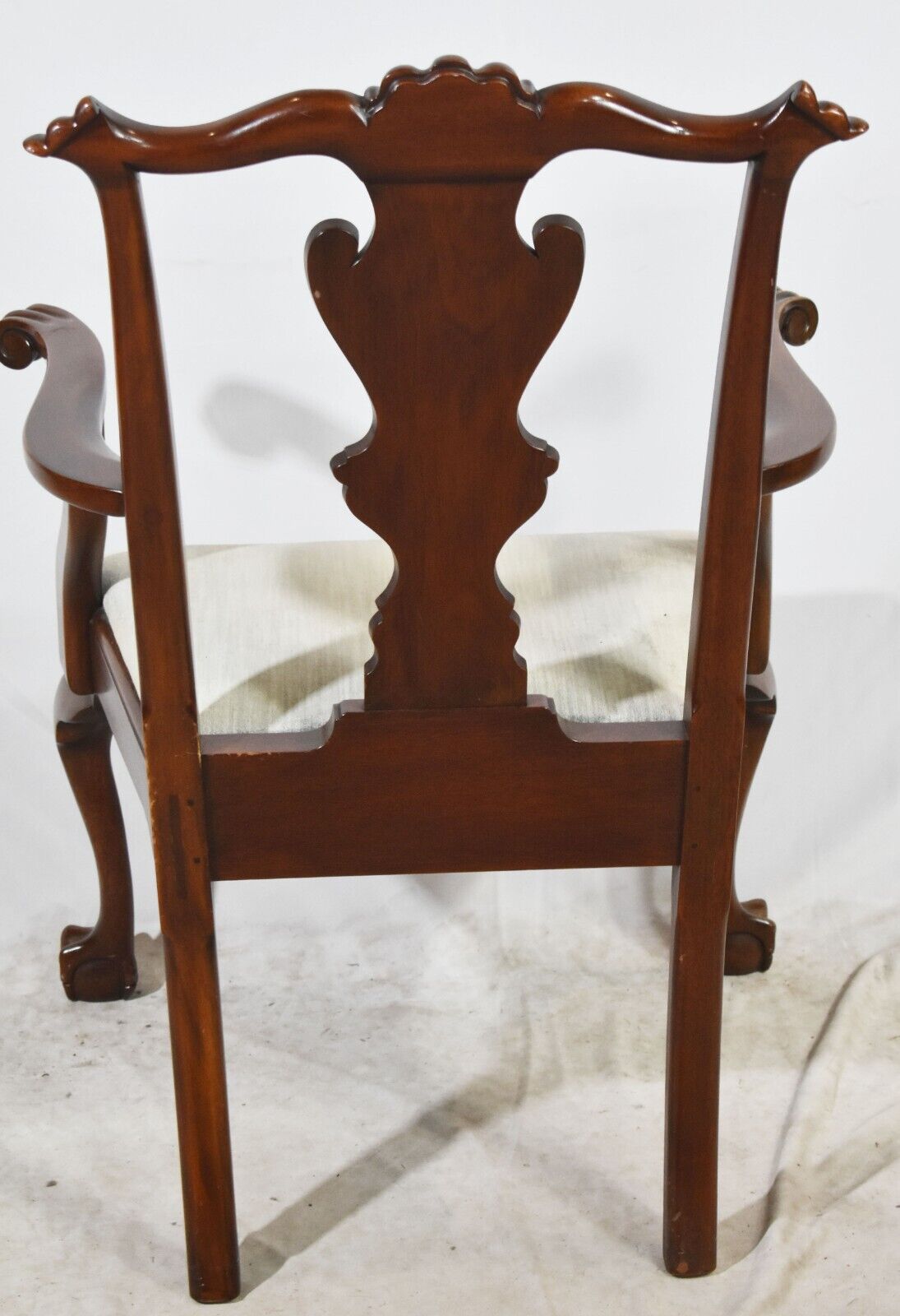 Henkel Harris Chippendale Ball & Claw Mahogany Arm Chair #29 Finish Model 102A