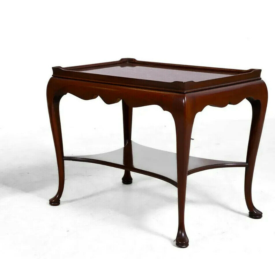 Hickory Chair Mahogany Chippendale Side Table Silver Table Occasional End Table