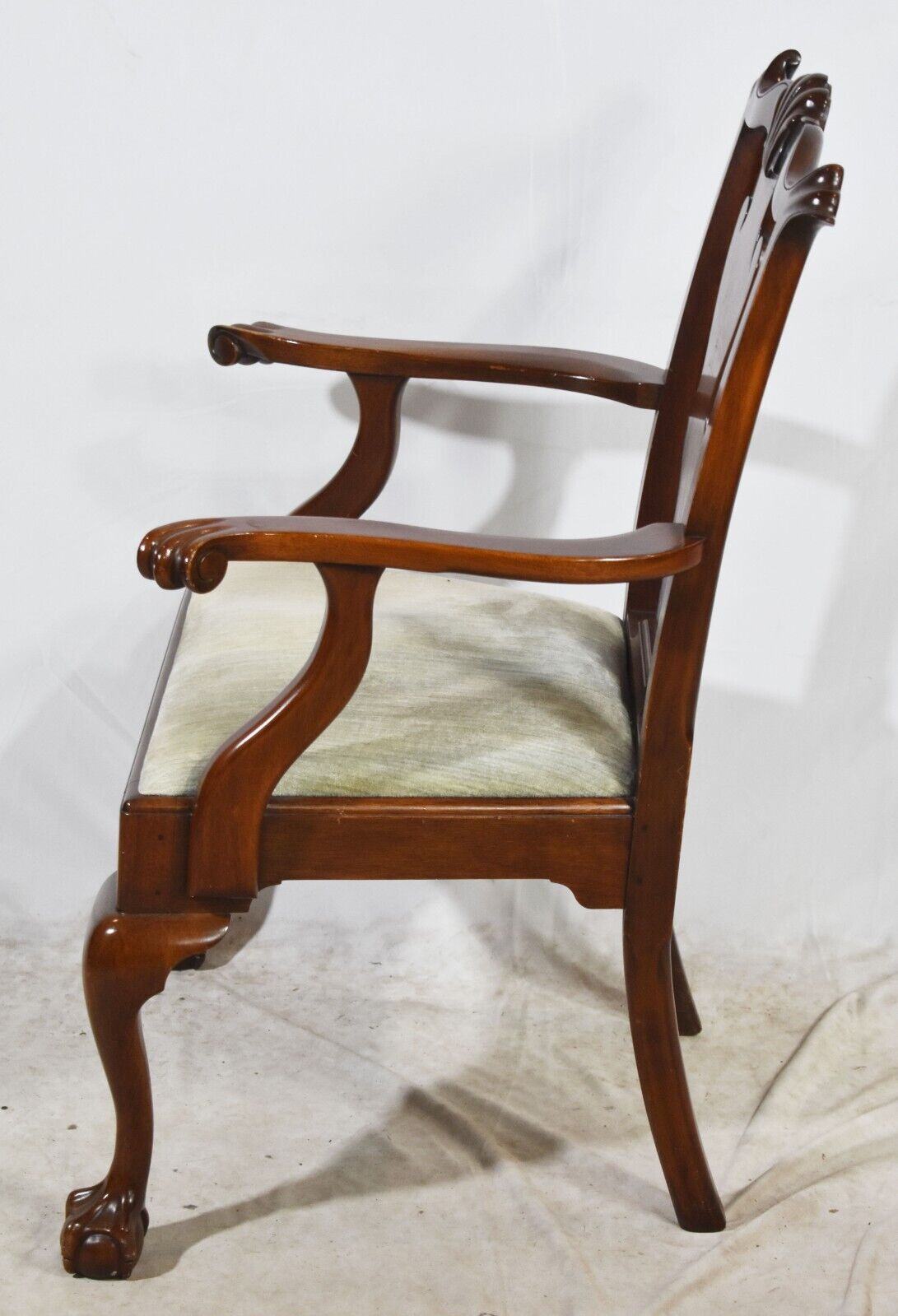 Henkel Harris Chippendale Ball & Claw Mahogany Arm Chair #29 Finish Model 102A