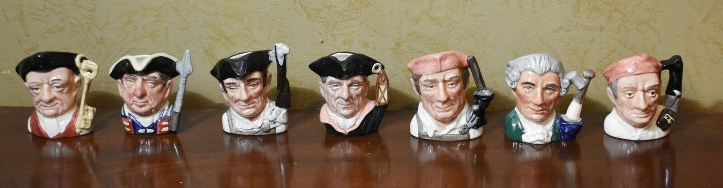 Royal Doulton Colonial Williamsburg Toby Character Jugs Complete Set of 21